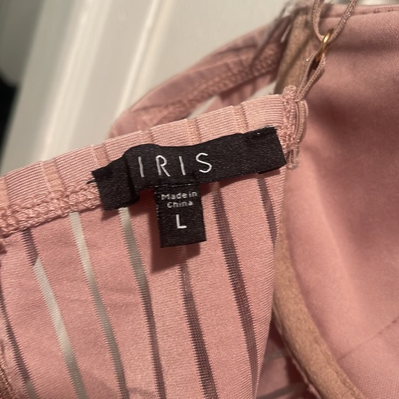 Pink sheer panel dress - Picture 4 of 4